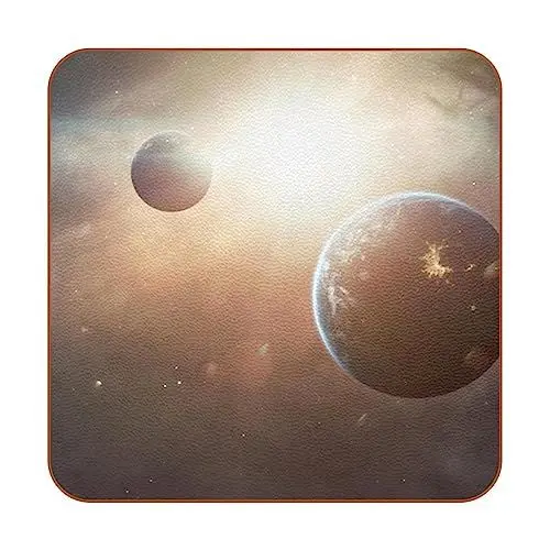 Produktbild: Untersetzer für Getränke,Leder Untersetzer 6er Set,Planet,Untersetzer für Tassen Home Kitchen Decor