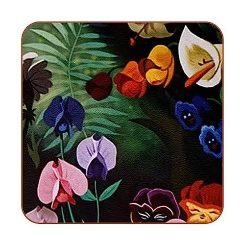 Produktbild: Untersetzer für Getränke, Untersetzer Set 6-TLG., Geschenk für Freunde, Wohnzimmer, Küche, Bar-Dekoration,Phalaenopsis Hufeisen Lotus Retro Blumen
