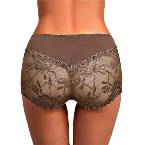 Produktbild: Unterwäsche Unterwäsche G String Tangas Dessous Für Frauen Bikini Kurze Unterwäsche Höschen Für Frauen Unterwäsche Damen Boxershorts (Coffee, L)