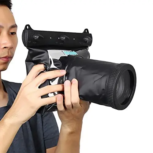 Produktbild: Unterwasser Tasche Für Kamera, Kamera Regenschutz, Unterwasser Kameratasche, Unterwasserkamera-Schutzhülle Wasserdichtes Hd Unterwassergehäuse Trockentasche Für SLR DSLR Kamera