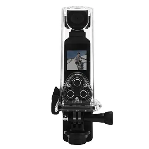 Produktbild: Unterwasserkamera, 4K HD Video 30m Wasserdichtes Gehäuse 270° Drehbar WiFi Verbindung, Pocket Action Kamera Zum Tauchen Reiten Wandern