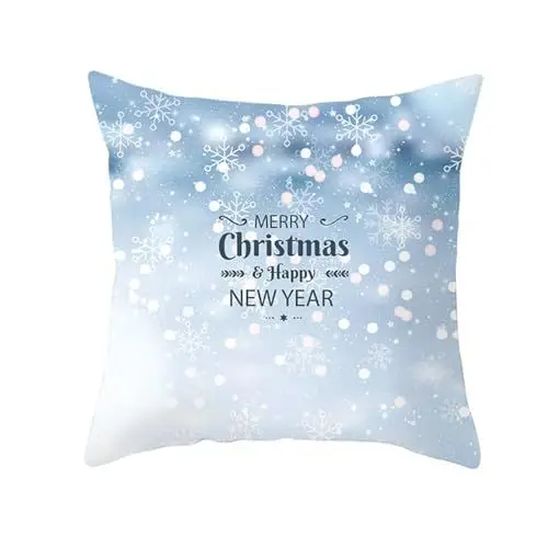 Produktbild: UNZYE Seidengewebe kissenbezüge deko Set Kissen Schneeflocke Premium-Luxus Zierkissenbezüge Outdoor kissenbezüge wetterfest Kissenbezug Sessel Weiß grau 40x40CM