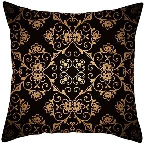 Produktbild: UNZYE Seidengewebe kissenbezüge edel Kissenbezug Sofa Premium-Luxus Zierkissenbezüge kissenbezüge sofakissen Kissenbezug orientalisch 45x45 cm