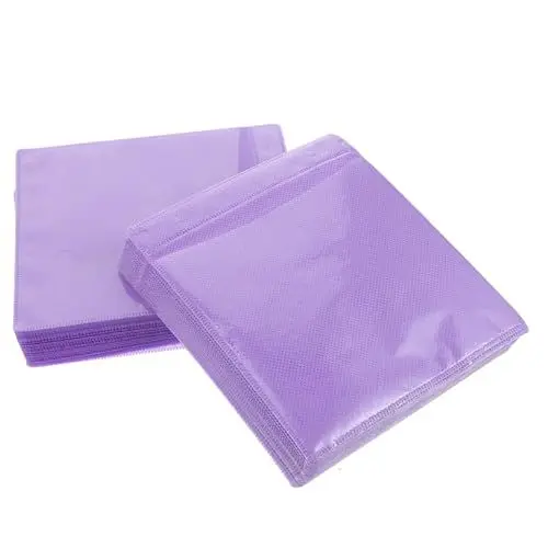 Produktbild: Uonlytech Cd/DVD-aufbewahrungshülle 100 Stück Cd-hüllen DVD-hüllen Aufbewahrungshülle Zufällige Farbe