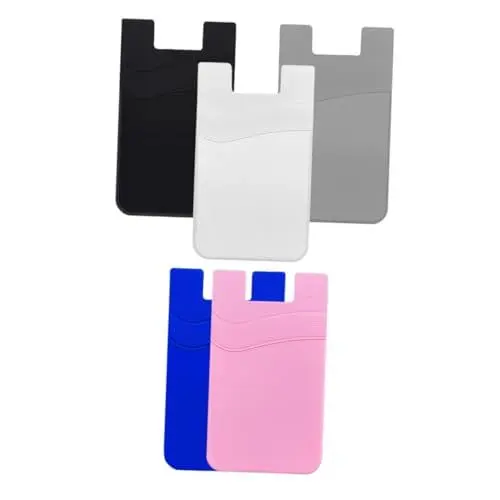 Produktbild: Uonlytech 2 Sets Elegante Selbstklebende Handy-kartenhalter Kartenhalter Für Handyhüllen Handyhalter Kreditkartenetuis Handyhalter 5 Stück * 2