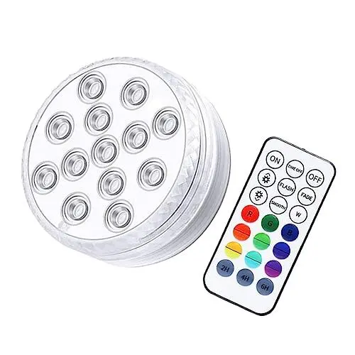 Produktbild: Uonlytech 1 Satz 13 Lichter Schwimmbadbeleuchtung Eintauchbare Solar-poolleuchten Unterwasser-led-leuchten Led Aquarium Licht Teichbeleuchtung Led-brunnenlicht Weiß Abs Tauchen Tauchbecken