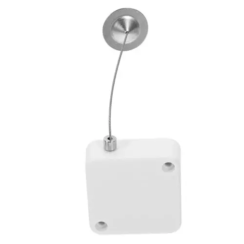 Produktbild: Uonlytech 1 Satz Anti-diebstahl-pull-box Teleskop-drahtgehäuse Halter Aus Stahldraht Anti-diebstahl-zubehör Diebstahlsicherer Stahldraht Einziehbares Kabel Weiß Abs-kunststoff