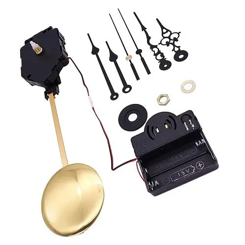 Produktbild: Uonlytech 1 Satz Glockenspiel Oszillierende Bewegung Chime Pendel Uhr Ersatz-uhrwerk Elektrisches Uhrwerk Wanduhrwerk Mit Schlagwerk Und Pendelwerk DIY-Uhr Ersetzen Metall Abbey