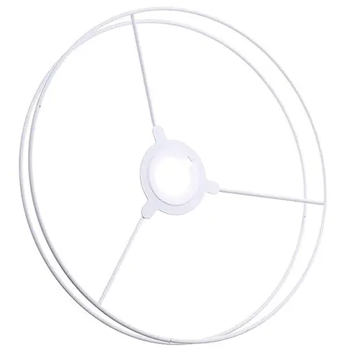 Produktbild: Uonlytech 1 Satz Hängelampe Lampenschirm Gestell Rohling Ring Rahmen Metall Drahtgestell Pendelleuchte Schirm DIY E27 Eisen Ersatz Lampe Ersatzschirm Wandlampe Tischlampe Stehlampe