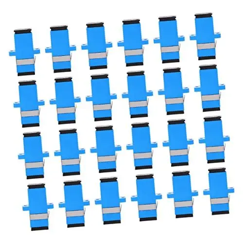 Produktbild: Uonlytech 24St Glasfaseradapter Faserkonverter Y-Kabel LWL-Patchkabel zum Adapter Faseranschluss c-Kabel kabelverbinder seilverbinder Stecker für Glasfaserkabel Kabel-Simplex-Stecker Plastik