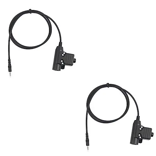 Produktbild: Uonlytech 2 Stücke 3 5mm Push-to-Talk Ptt Radio Headset Adapter U94 Ptt Für Radio Adapter