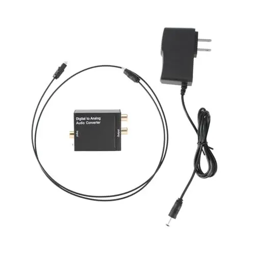 Produktbild: Uonlytech 2stücke Digital-analog-audio- Für Tv Und Dvd Optischer Spdif Zu r Audio-adapter Mit Kabel Geeignet Für Heimkino- Und