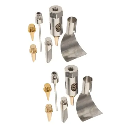 Produktbild: Uonlytech 2 Sätze Spitze Eines Gaslötkolbens Bleistift-taschenlampe Schweißspitze Spitze Für Lötstation Lötkolbenspitzen Anhang Ersatzspitze Für Lötkolben Butan-lötkolben Eisen Metall Suite