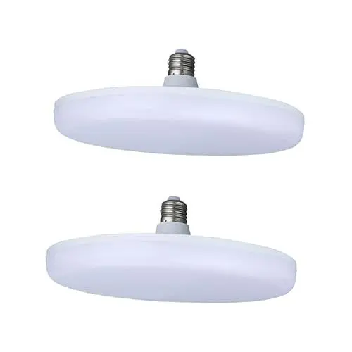 Produktbild: Uonlytech 2 Stk LED-Leuchten für fliegende Untertassen weiße Laterne Kronleuchter Pendelleuchte Licht für Zuhause LED-Licht UFO-Lichter Deckenlampe Lampen e27 Aluminiumlegierung