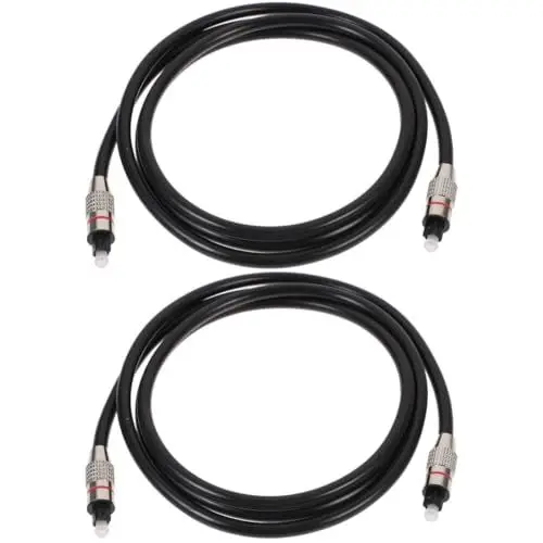 Produktbild: Uonlytech 2st Optisches Audiokabel Optisches Digitales Audiokabel Optisch Zu Aux Glasfaser-audiokabel Optisches Kabel Für Optisches Audio Bis 3 5 Mm Heimkino Pmmc-faser Fernsehen