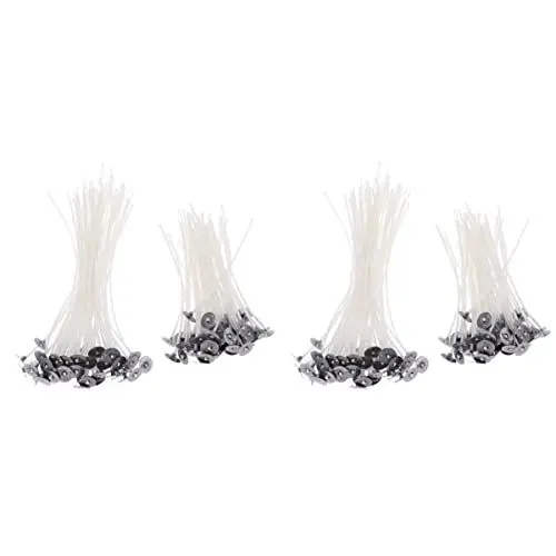 Produktbild: Uonlytech 2 Sets Kerzendocht-Set 9 cm 10 cm 15 cm Vorgewachste Dochte Für Petroleumlampen Für Handgefertigte Kerzenherstellungsprojekte 150 Stück * 2