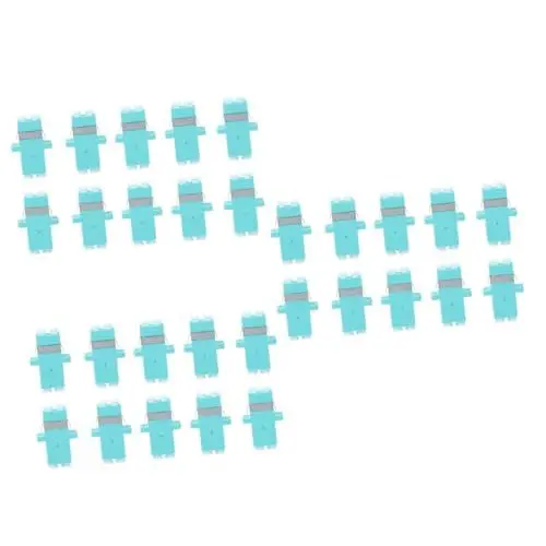 Produktbild: Uonlytech 3 Sätze Glasfaseradapter - Duplex-koppler Glasfaseranschlüsse Für Kommunikationssysteme Stabil 10 Stück * 3
