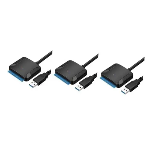 Produktbild: Uonlytech 3St Datenübertragungskonverter usbkabel c usb kabel USB-Kabel datenleitung konverter Übertragungskabel Konverterkabel zum USB 3.0 Kabel Festplattenkonverter Black