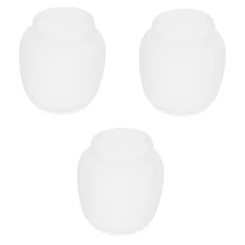 Produktbild: Uonlytech 3St Mattierter Laternenlampenschirm Öl-Kerosin-Schutz Kerosinlampenkamin Kerosinlampe Schirm Rissige Glaslampe Schirm zylindrischer Lampenschirm Laternenglas tauschen Transparent