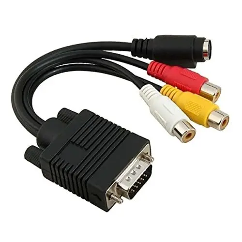 Produktbild: Uonlytech S 3 Adapterkabel Reines Kupfer 20cm Auf Av Konverter Kompatibel Tv-out Funktion