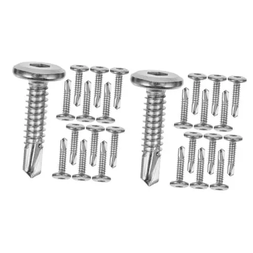 Produktbild: Uonlytech 40 Stück Leitplankenschrauben An Zäunen Montierte Babyschrauben Torschrauben Für Hauszäune Schraubenzubehör Gewindeschraubenstangen Metallschrauben Für Torzäune