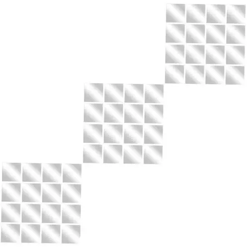 Produktbild: Uonlytech 48stücke Selbstklebende Acrylspiegel Fliesen Quadratische Wandspiegel Für Wanddekoration Für Schlafzimmer Wohnzimmer Badezimmer Und Mehr