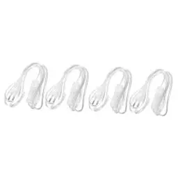 Produktbild: Uonlytech 4 Stück Transparentes Netzkabel lampenkabel mit stecker EU-Stecker Schalter für Spiegellampe PVC-Netzkabel schalten Verlängerungskabel Ersatzlampen-Netzkabel DIY Lampenkabel Kupfer