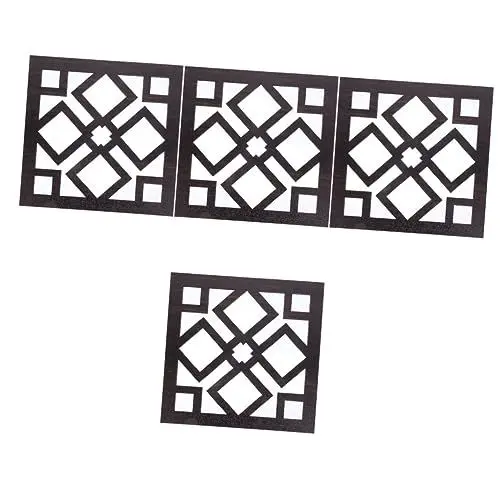 Produktbild: Uonlytech 4 Stück Wandtattoo Spiegel Wandkunst Im Eingangsbereich Spiegel Wandkunst Dekorative Rustikale Wanddekoration Wandschutzfolie Rahmenlose Spiegelfliesen Wandspiegel Acryl Vorbau 3D