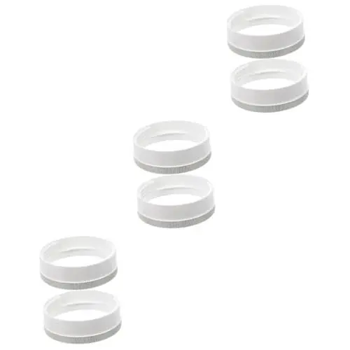 Produktbild: Uonlytech 6 Stk Schnittstelle zum Klimakanal Klimaanlage Auspuffrohr Verbinder Mobile Klimaanlage Adapter -Schlauchadapter Klimaanlage Koppler Schnittstelle für Klimaanlagenschläuche Weiß