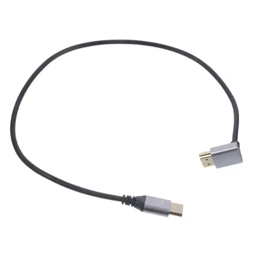 Produktbild: Uonlytech 0 5 M 8k-kabel – Abgewinkelter – Pc/laptop/projektor – Monitorzubehör – Konstruktion