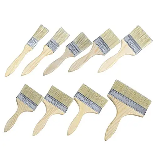 Produktbild: Uonlytech 9st Pinsel Clipart Bürste Für Feines Haar Pinsel Für Wände Professionelle Fleckbürste Pinsel Schneiden Bürsten Für Haare Zaunbürste Verdicken Kind Bambus Werkzeuge Zum Reparieren