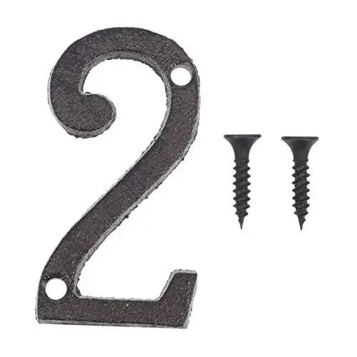 Produktbild: Uonlytech Digitales Nummernschild Hausadressentafel Nummer 1 Adressschild Hausnummer 1 Moderne Hausnummer Schild Hausnummer Nummer 1 Hausadresse Nummer Türschild Eisen Beschilderung Haustür