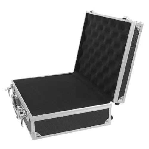 Produktbild: Uonlytech Aluminium Werkzeugkoffer Tragbare Werkzeugbox Mit Schwamm-innenausstattung Für Dokumente Und Werkzeuge Abschließbar