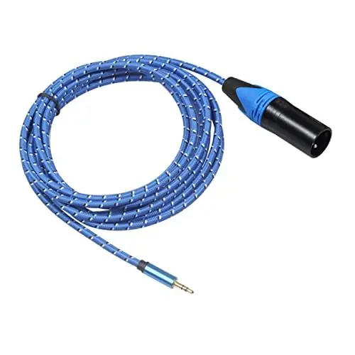 Produktbild: Uonlytech 3 5-mm-adapterkabel Audio-adapterkabel Für Leistungsverstärker