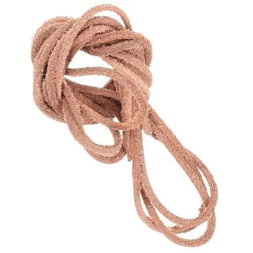 Produktbild: Uonlytech Lederband Zur Herstellung Von Armbändern Schmuck Handwerk Seil Bastelzubehör Zum Selbermachen Handwerkliches Rindslederseil Rundes Lederband DIY Seil Echtes Leder
