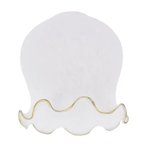 Produktbild: Uonlytech Pendelleuchte Milchglas Lampe Tulpe Lampenschirm Barrel Lampenschirm Lilie Lampenschirm Lampenschirm Geformt Kronleuchter