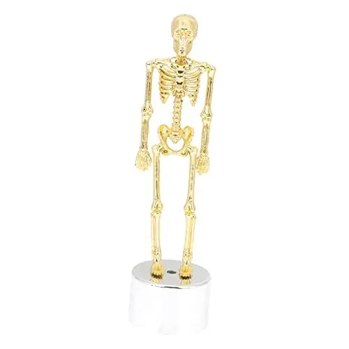 Produktbild: Uonlytech Schädellampe Geführte Schädelstatue Totenkopflicht Nachttischlampe Teelichter Mit Batterie Beleuchten Sie Das Halloween-skelett Halloween-dekoration Halloween-tischlampe Plastik