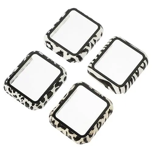 Produktbild: Uonlytech 4er-Set 38 Mm Uhrengehäuse Mit Displayschutzfolie Kratzfestem Bumper Elegant Und Robust 4 Stück X 4