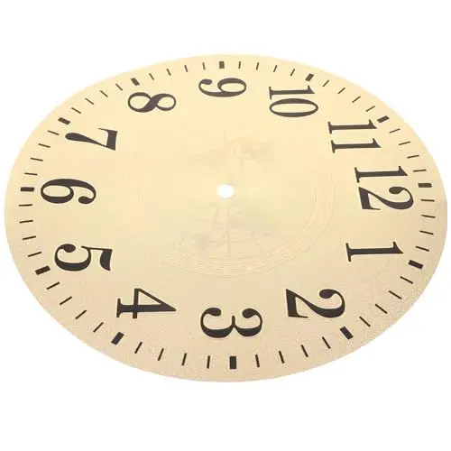 Produktbild: Uonlytech Wanduhr Zifferblatt Ersatz PVC Runde Uhr Gesicht Für Ihre Eigene Anpassung