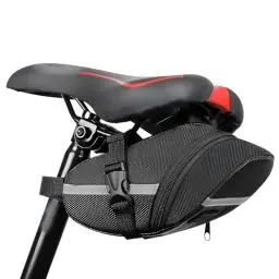 Produktbild: UOSIWYA Fahrrad Fatteltasche, Satteltaschen für Fahrrad Oxford Stoff Fahrradtasche wasserdichte Sattel Rennrad Zubehör Satteltasche Werkzeugtasche für Gravelbike Rennräder (Schwarz)