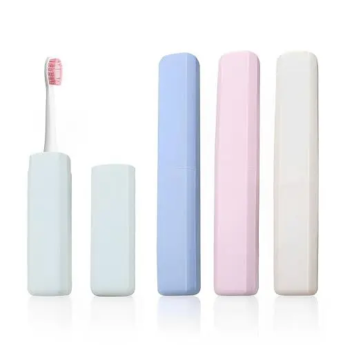 Produktbild: UOSIWYA Zahnbürsten Etui, 4 Stück Zahnbürstenhülle Tragbar Zahnbürste Etui Reiseetui Hülle Toothbrush Case Schutzhülle Geeignet für Familie Reisen Camping Wandern Zuhause
