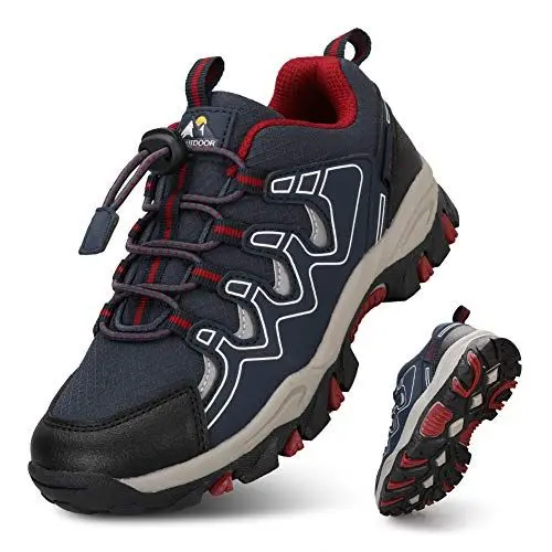 Produktbild: UOVO Turnschuhe Jungen Wanderschuhe Sneakers Kinder Trekking Schuhe Outdoor Sportschuhe Laufschuhe Blau 35