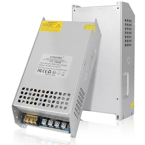 Produktbild: Upgrade DC 24V 62.5A 1500W Netzteil Transformator Schalternetztei 230V AC auf DC 24V Netztei 62.5A 1500W Stromversorgung Adapter für 24V LED Lichtleiste CCTV Kamera Sicherheitssystem Radio