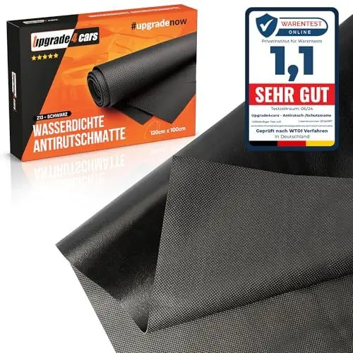 Produktbild: Upgrade4cars wasserdichte Antirutschmatte Universal 120x100cm zuschneidbar rutschfeste Kofferraum Schutzmatte Antirutsch Unterlage Autozubehör Innenraum Geschenke für Frauen Männer