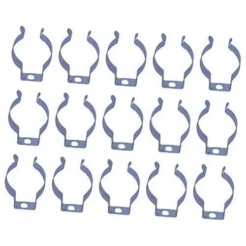 Produktbild: UPKOCH 100 Stk Kabel U. Klemme Lampenhalter Schwer U Schraube Für Rohr Lampensockel U-förmige Metallclips Leuchtstoffklemme Aufhänger Für Röhrenlampen U Klammern T8 Spannung Lichtröhre