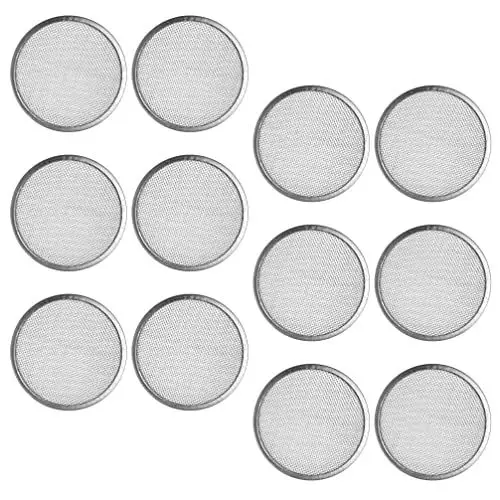 Produktbild: UPKOCH 12-Teiliges Einmachglas-Sprossendeckel Edelstahl-Netzdeckel Sprossensieb-Deckel-Set Einmachglas-Deckel -Bohnensprossen-Siebdeckel Für Den Anbau Von Luzerne-Salat 8 2 cm