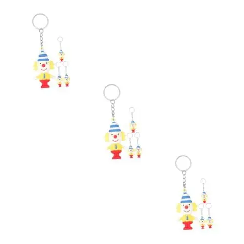 Produktbild: UPKOCH 12 Stk Clown-puppen-schlüsselanhänger Kleiner Schlüsselanhänger Für Die Handtasche Clown-schlüsselanhänger Puppe Schlüsselanhänger Geldbörsenanhänger Anime-schlüsselanhänger ，