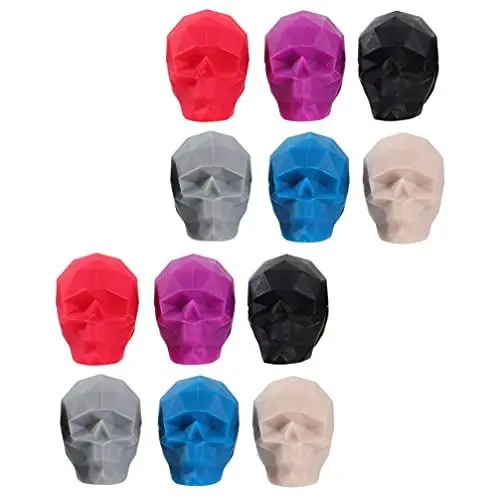 Produktbild: UPKOCH 12 Stück Silikon-Weinglas-Anhänger – Getränkemarker – Getränkeanhänger – Glasmarker Für Getränke – Weinmarker – Halloween-Weindekoration – Interessante Form Silikon-Glasmarker