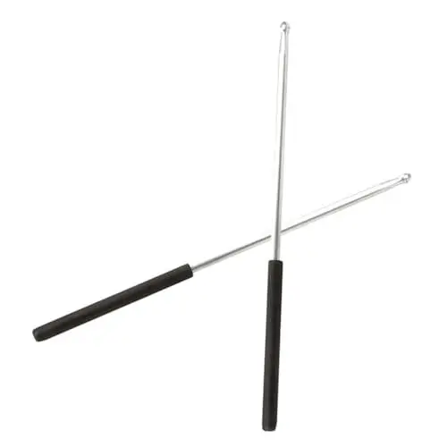 Produktbild: UPKOCH 1 Paar Übungs Drumsticks Pauken Drumsticks Aluminiumlegierung Bassdrum Stick Silber Mallet Drumsticks