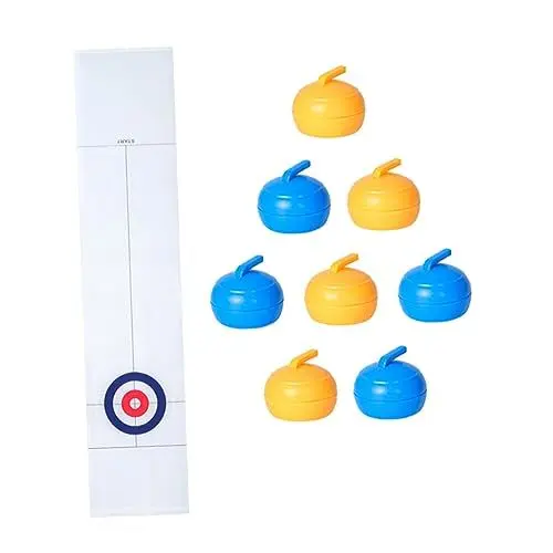 Produktbild: UPKOCH 1 Satz EIS Stocks chießen auf dem Tisch Kinder Mini-Tischspiele interaktive Spiele brausetabletten Sport Spielzeug für zu Hause Tisch-Curling-Spielzeug